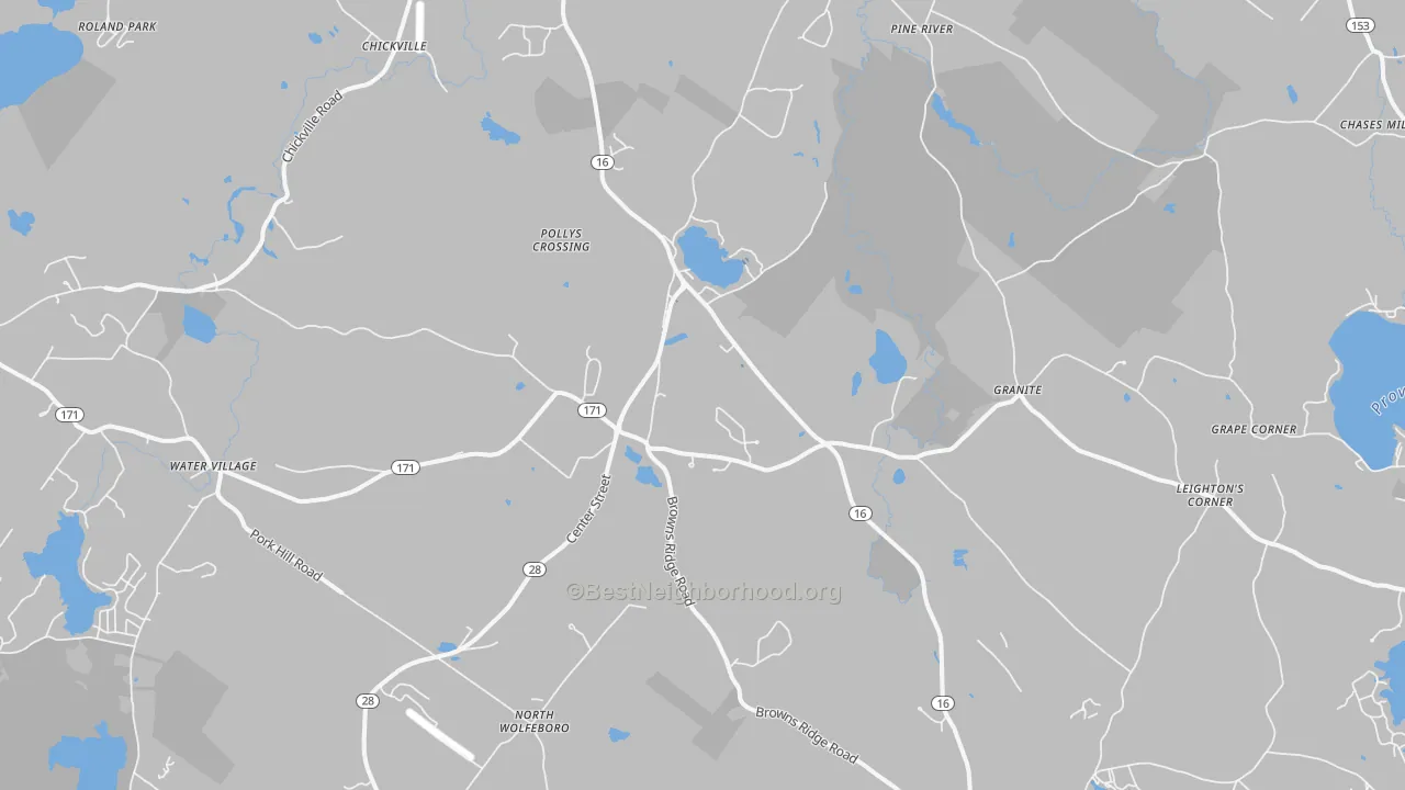Transit Grade map of Ossipee, NH