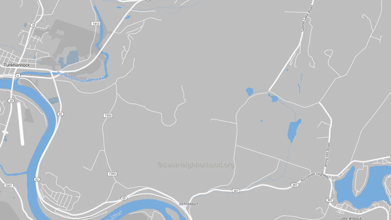 Transit Grade map of Osterhout, PA