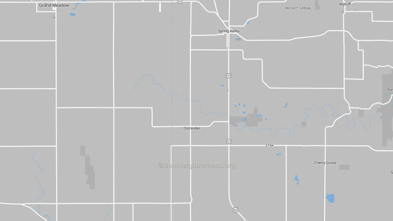 Transit Grade map of Ostrander, MN