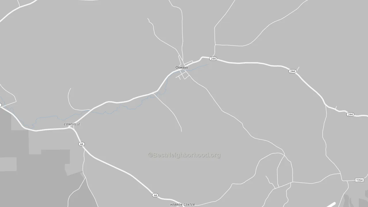 Transit Grade map of Oswayo, PA