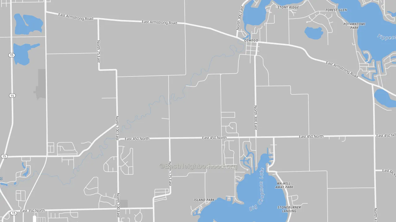 Transit Grade map of Oswego, IN