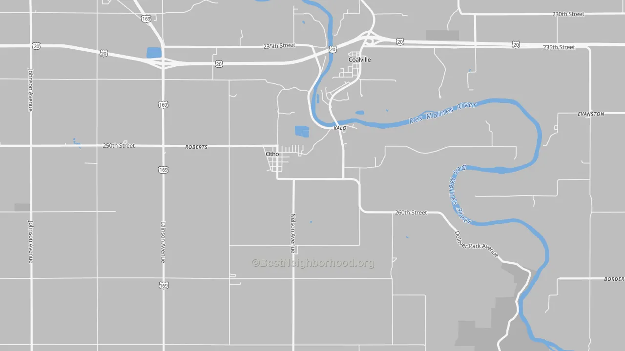 Transit Grade map of Otho, IA