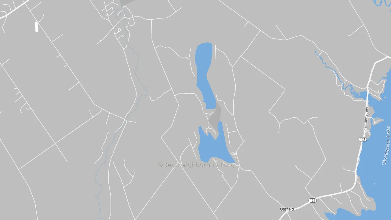 Transit Grade map of Otisfield, ME