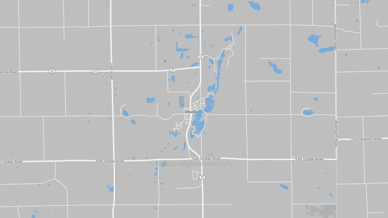 Transit Grade map of Otisville, MI