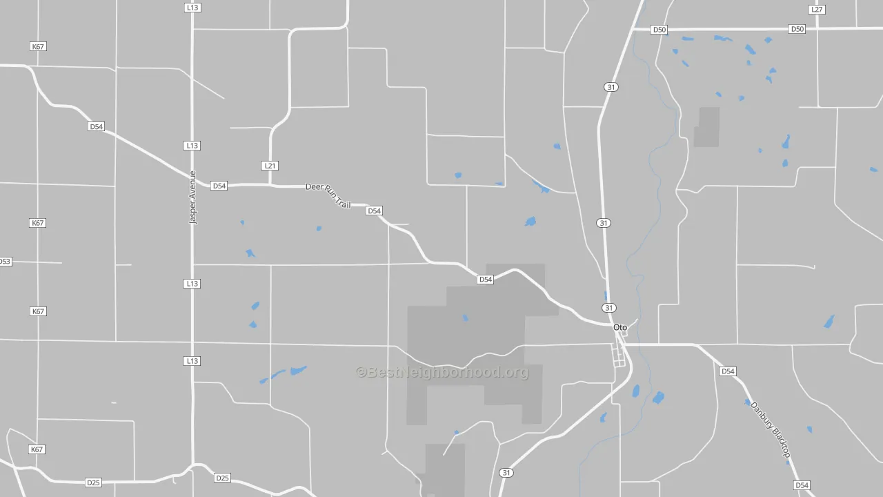 Transit Grade map of Oto, IA