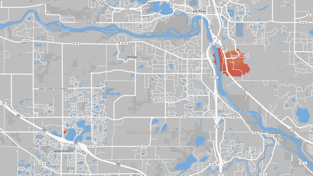 Transit Grade map of Otsego, MN