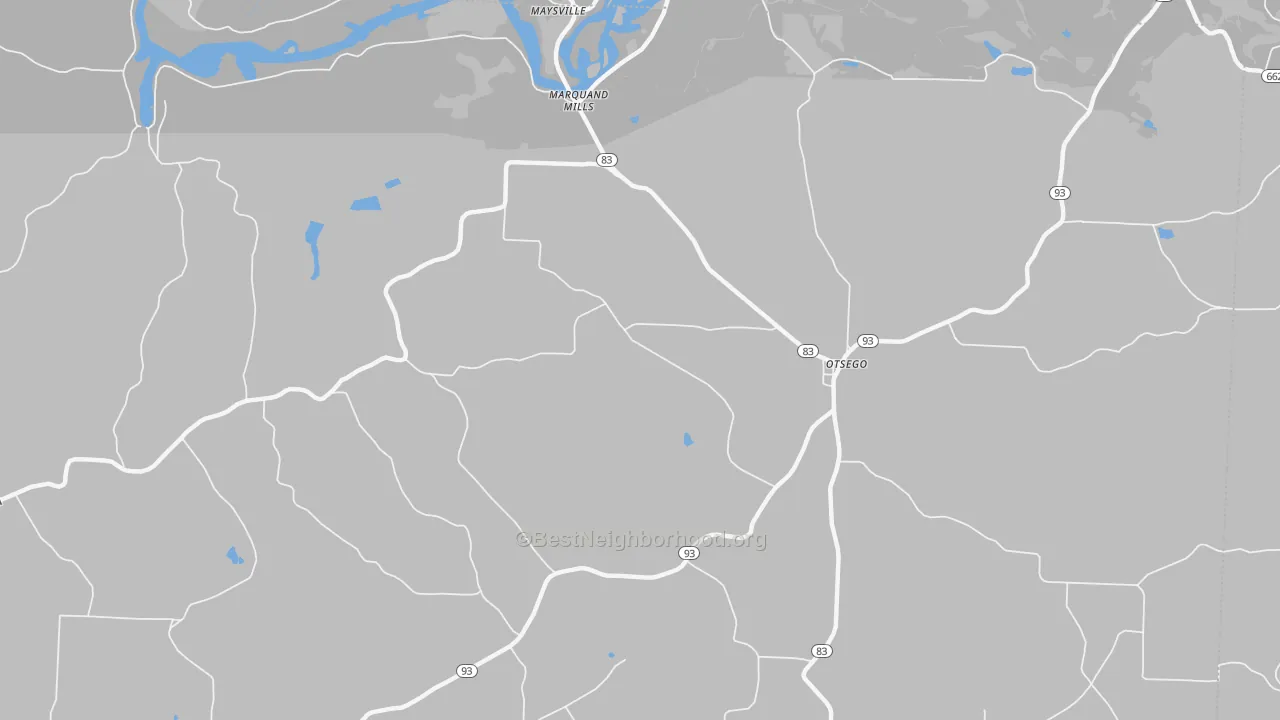 Transit Grade map of Otsego, OH