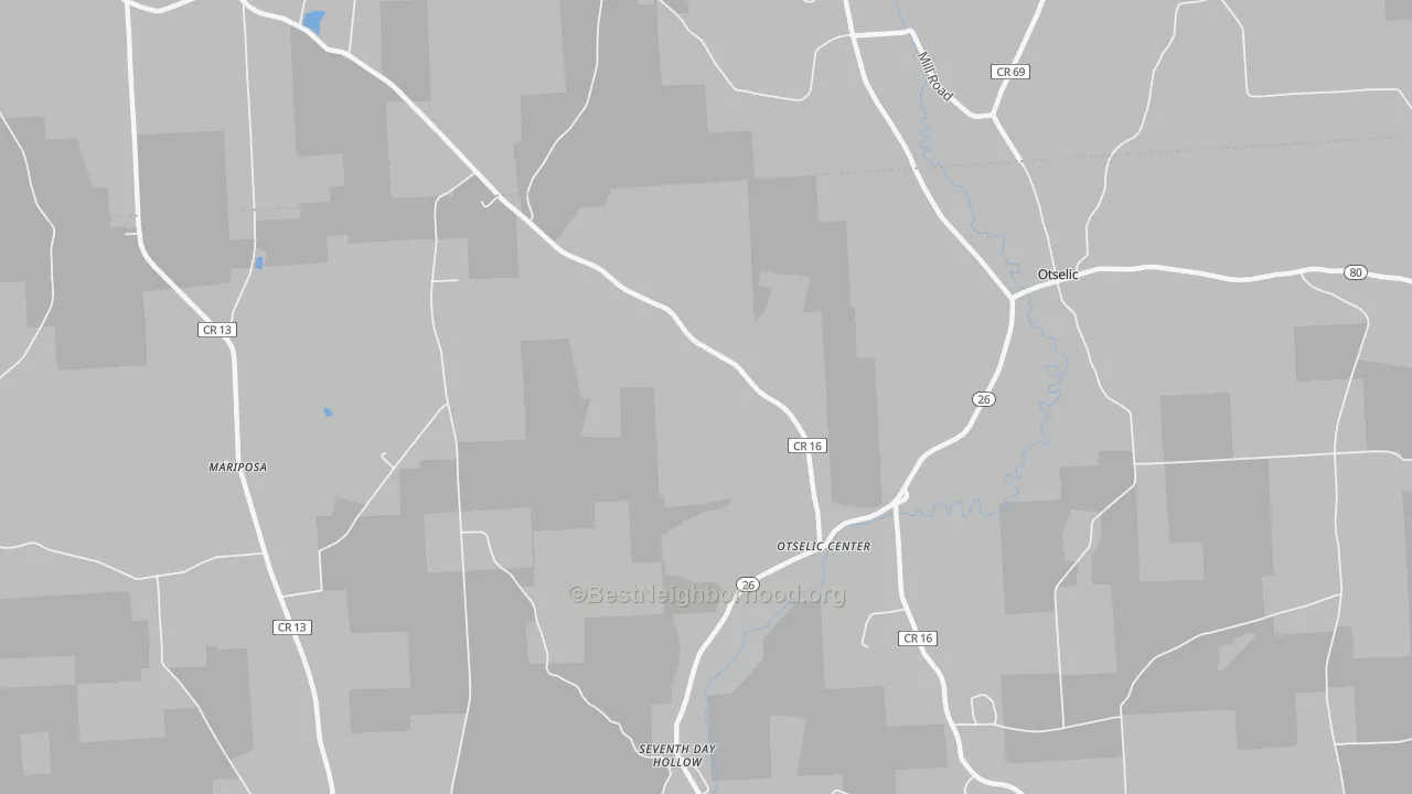 Transit Grade map of Otselic Center, NY