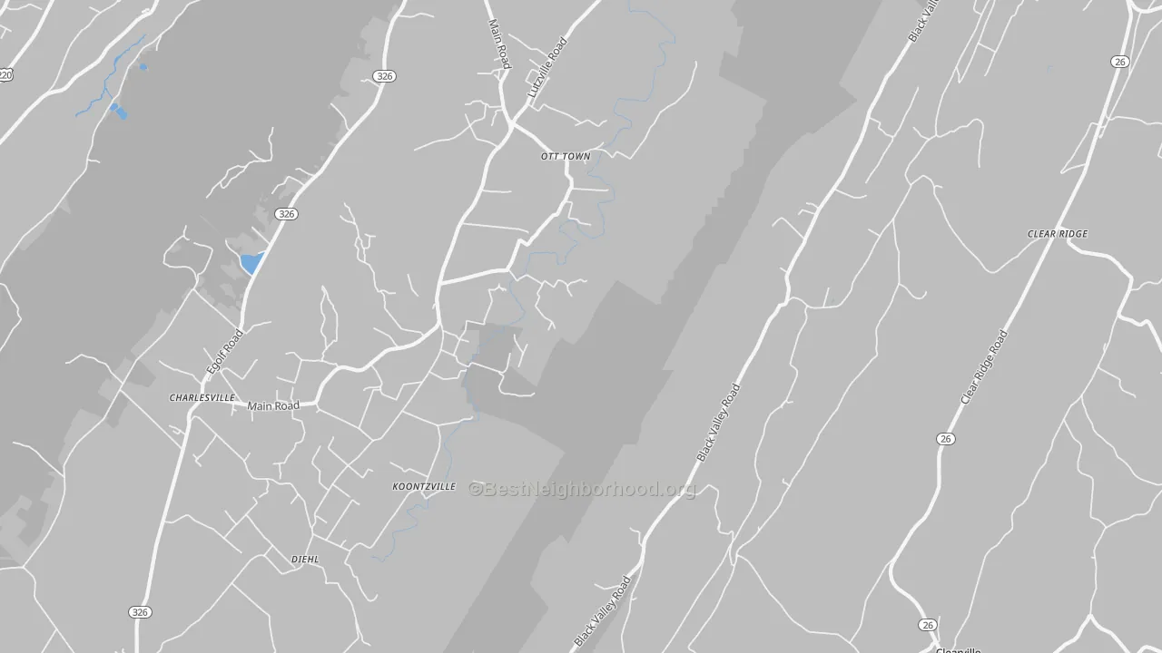 Transit Grade map of Ott Town, PA