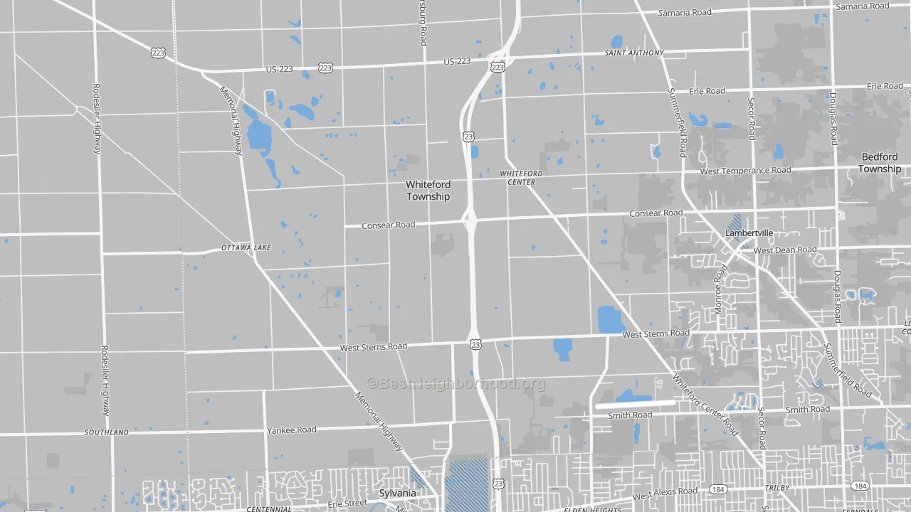 Transit Grade map of Ottawa Lake, MI