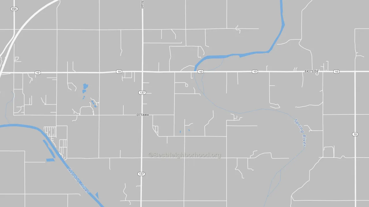 Transit Grade map of Ottawa, OK
