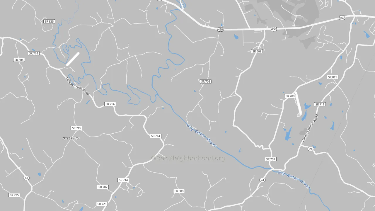 Transit Grade map of Otter Hill, VA