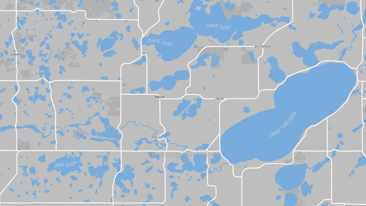 Transit Grade map of Otter Tail County, MN