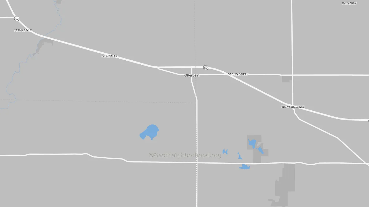 Transit Grade map of Otterbein, IN