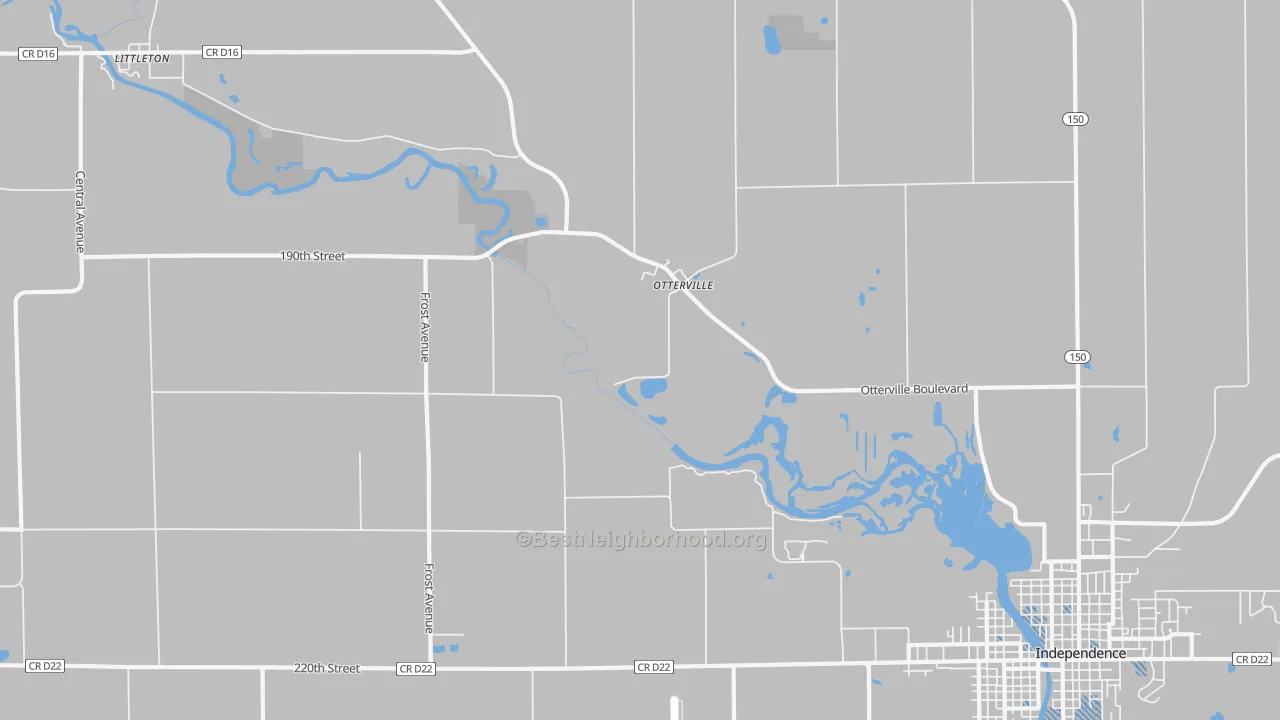 Transit Grade map of Otterville, IA