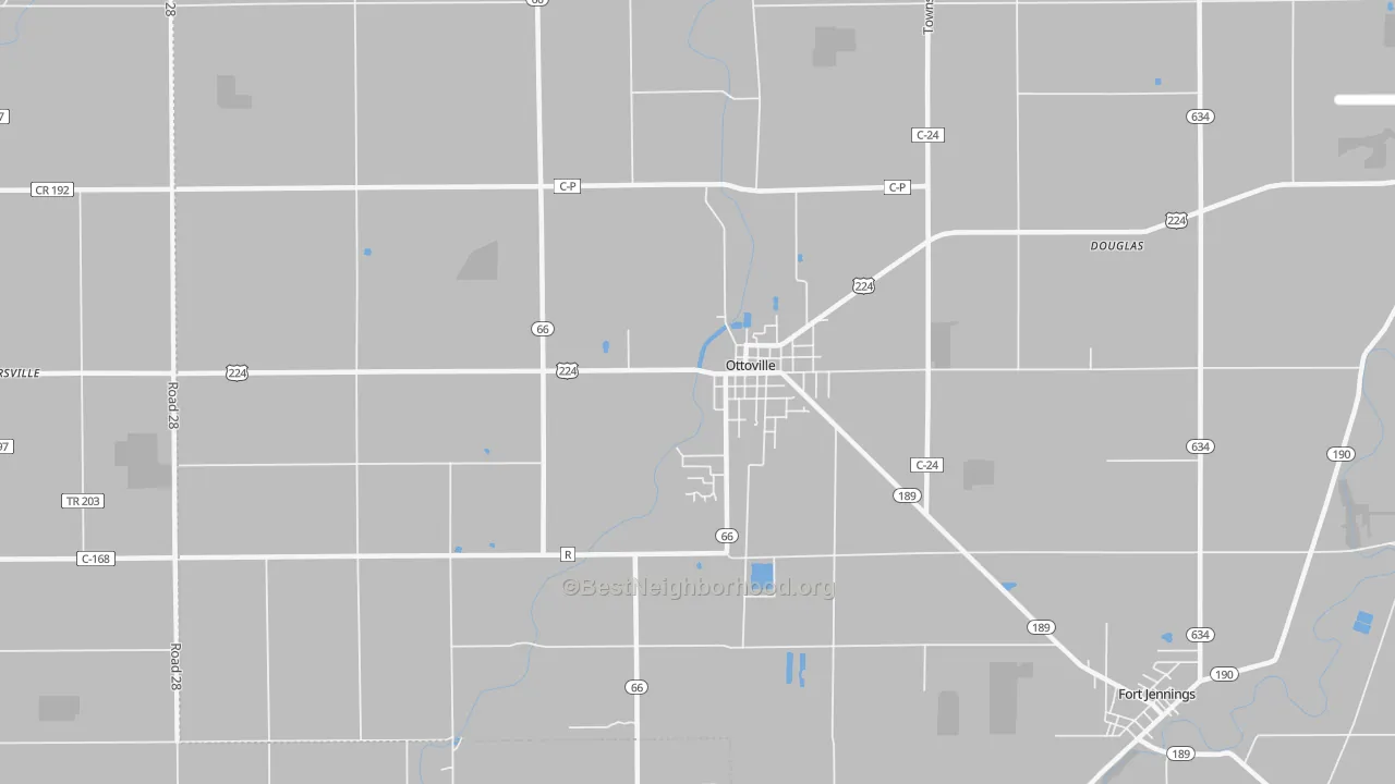 Transit Grade map of Ottoville, OH