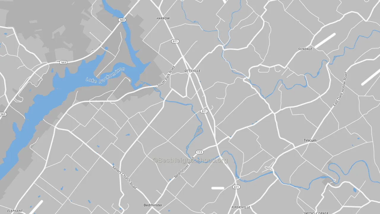 Transit Grade map of Ottsville, PA