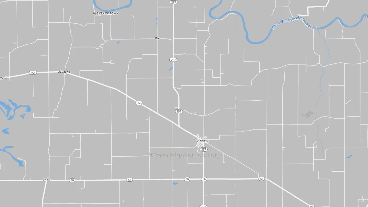 Transit Grade map of Otwell, IN