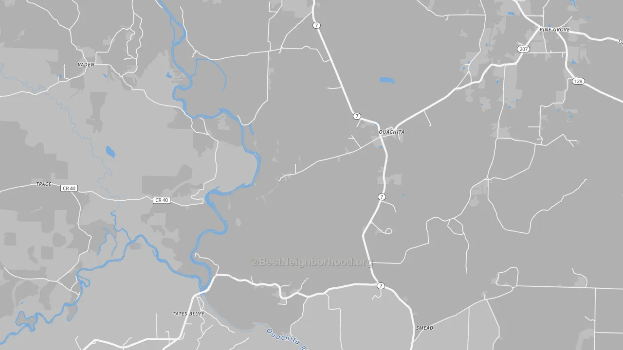 Transit Grade map of Ouachita, AR