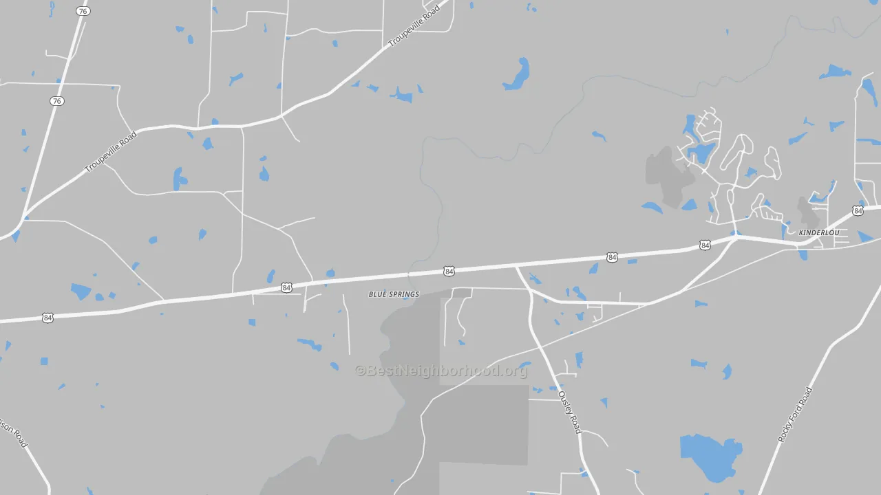 Transit Grade map of Ousley, GA