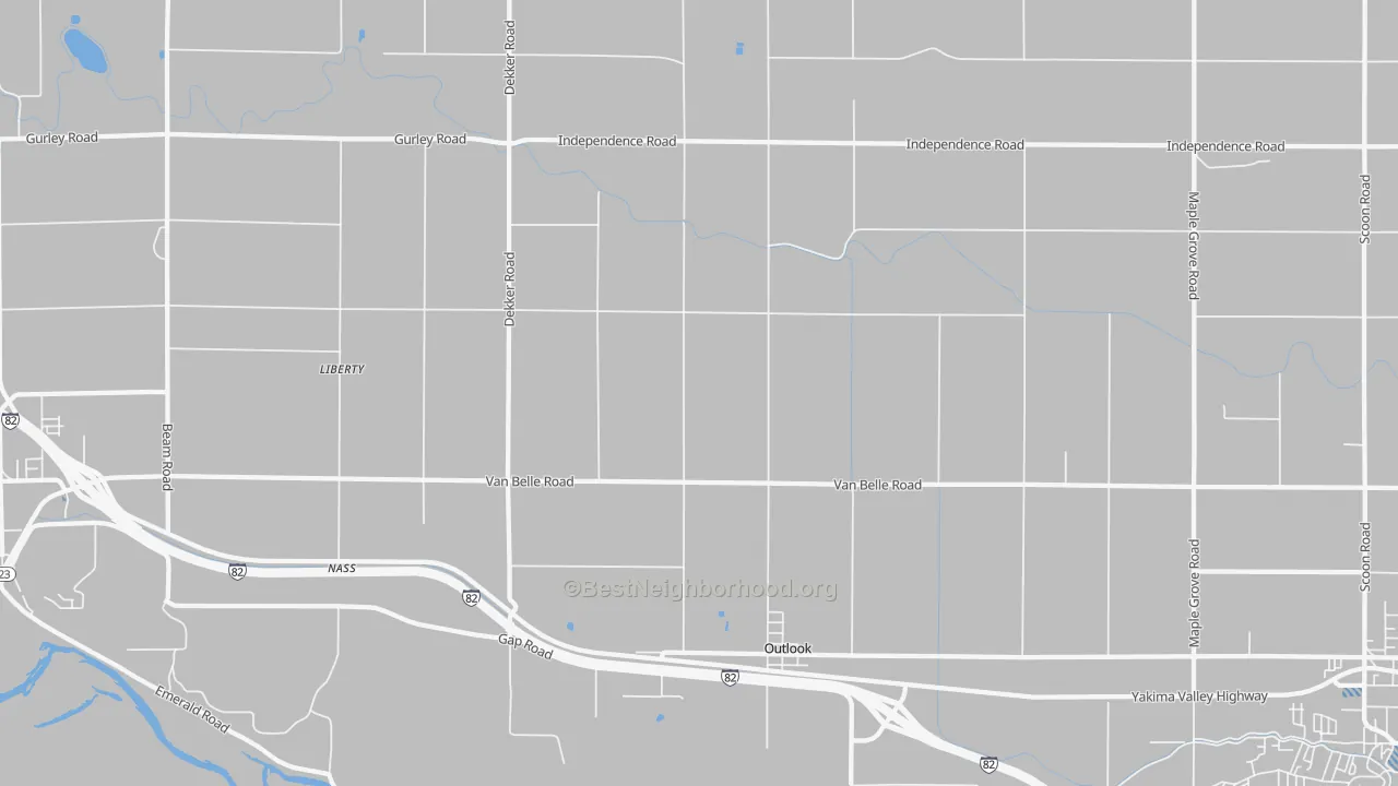 Transit Grade map of Outlook, WA