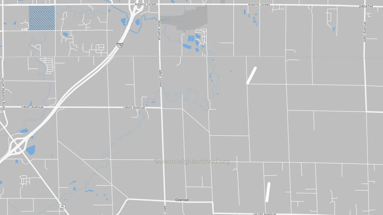 Transit Grade map of Overisel, MI