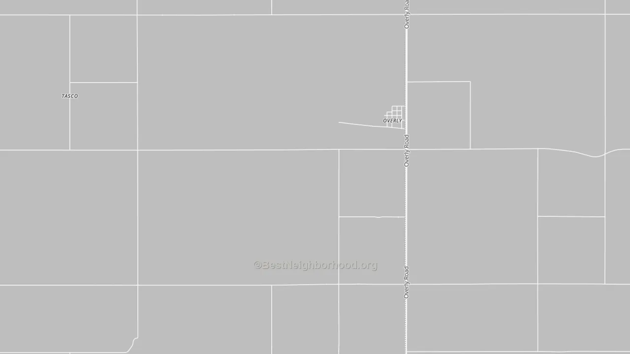 Transit Grade map of Overly, ND