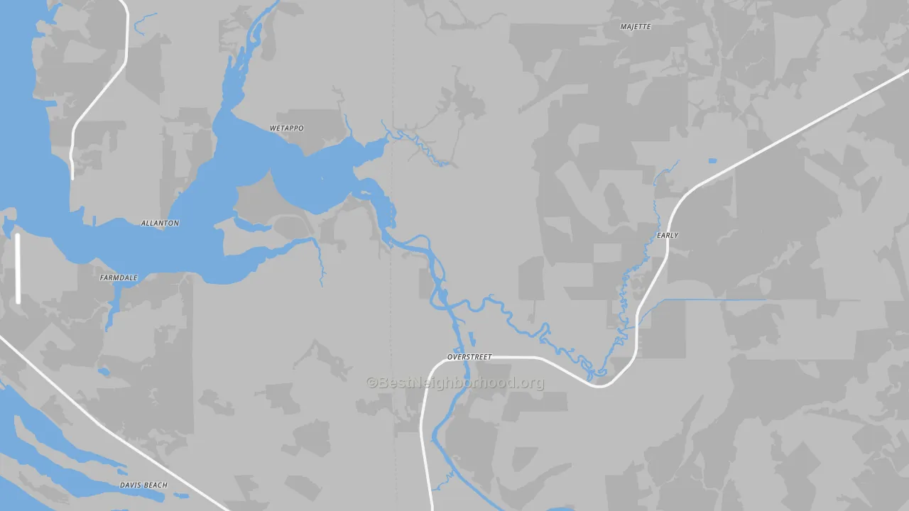 Transit Grade map of Overstreet, FL