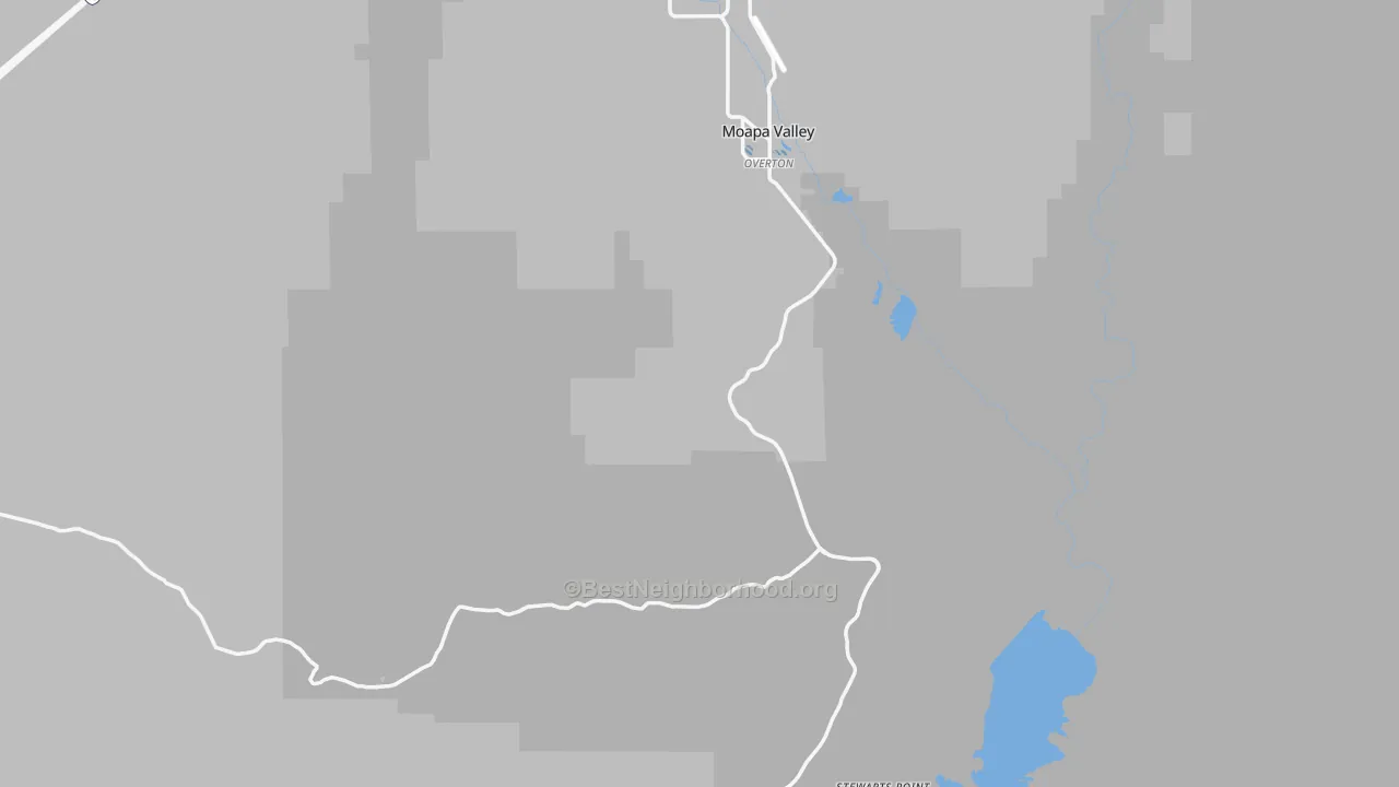Transit Grade map of Overton, NV