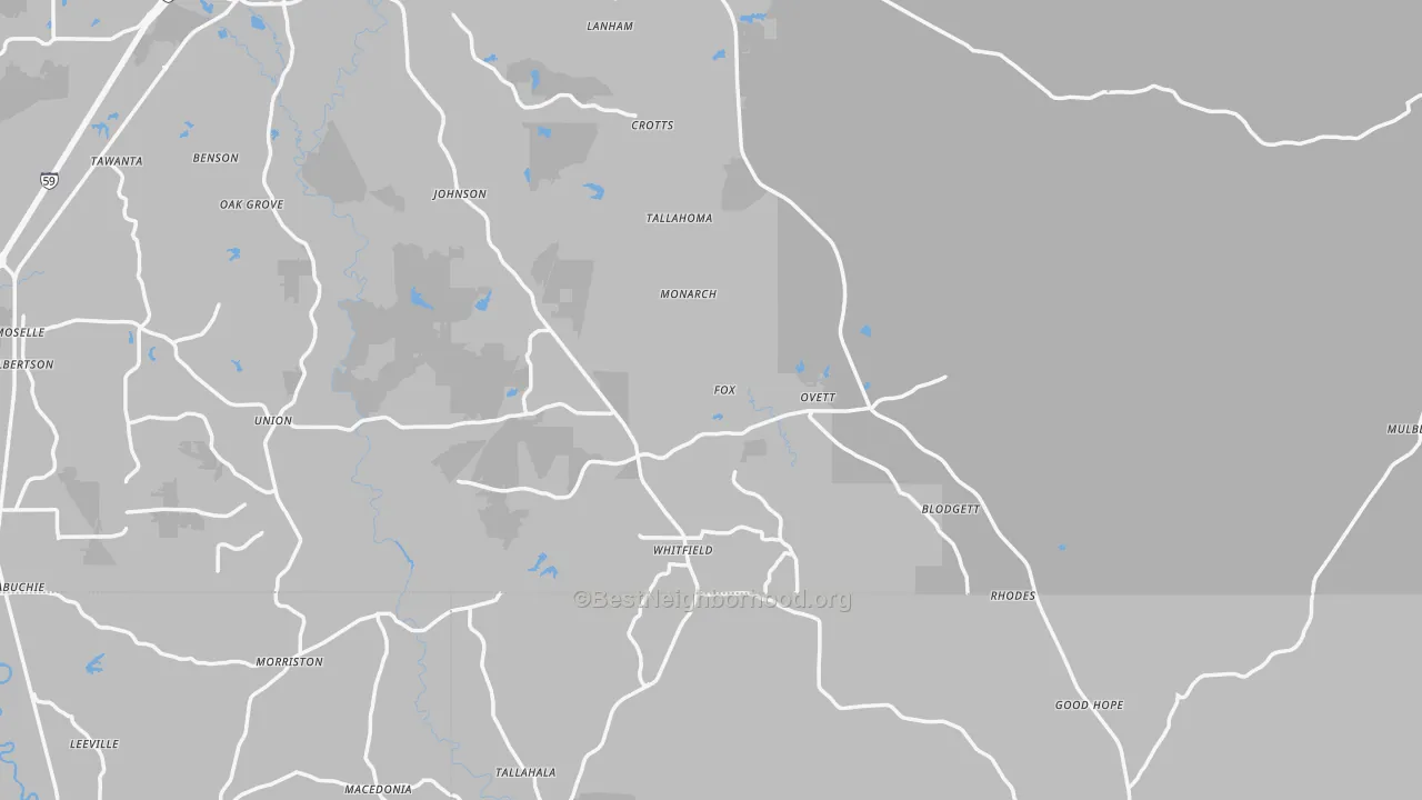 Transit Grade map of Ovett, MS