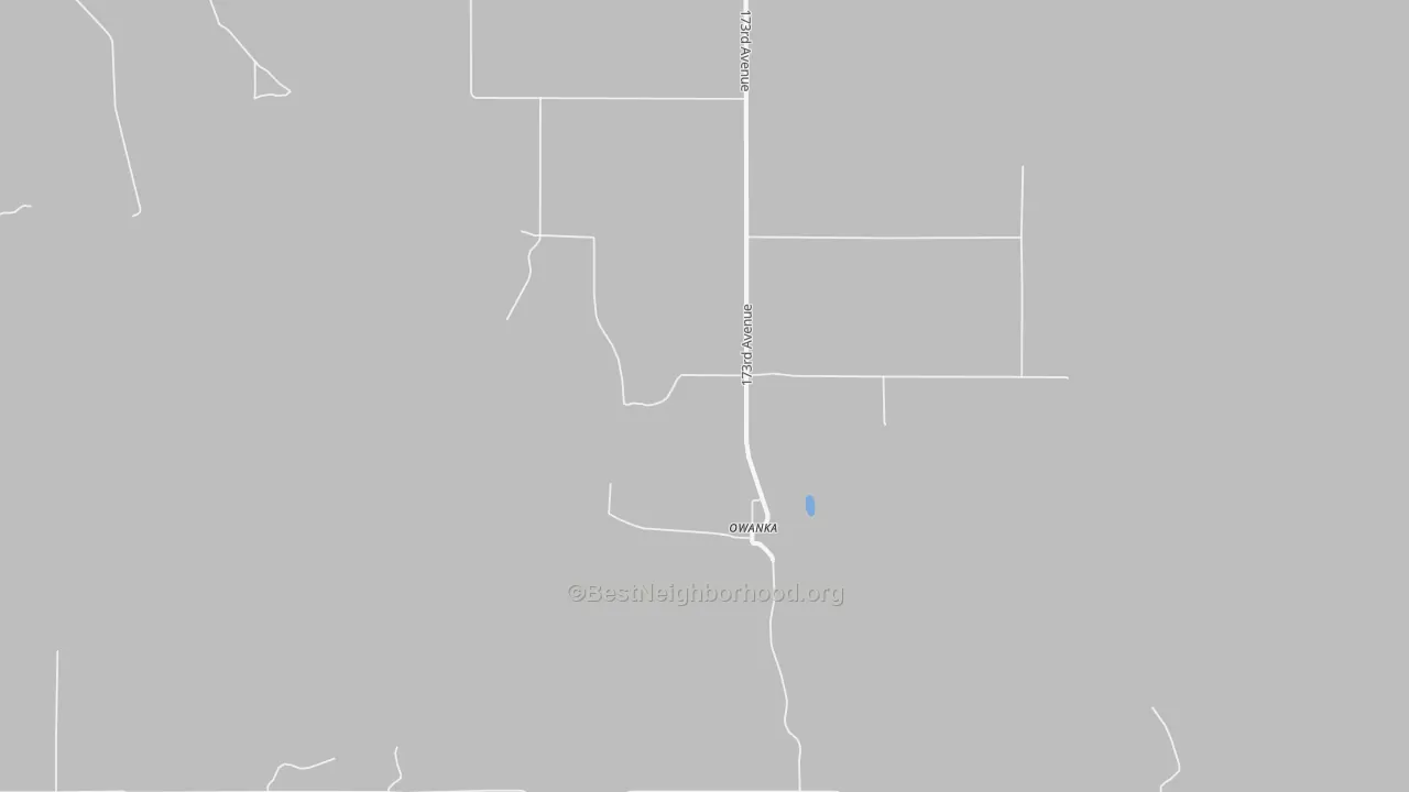 Transit Grade map of Owanka, SD