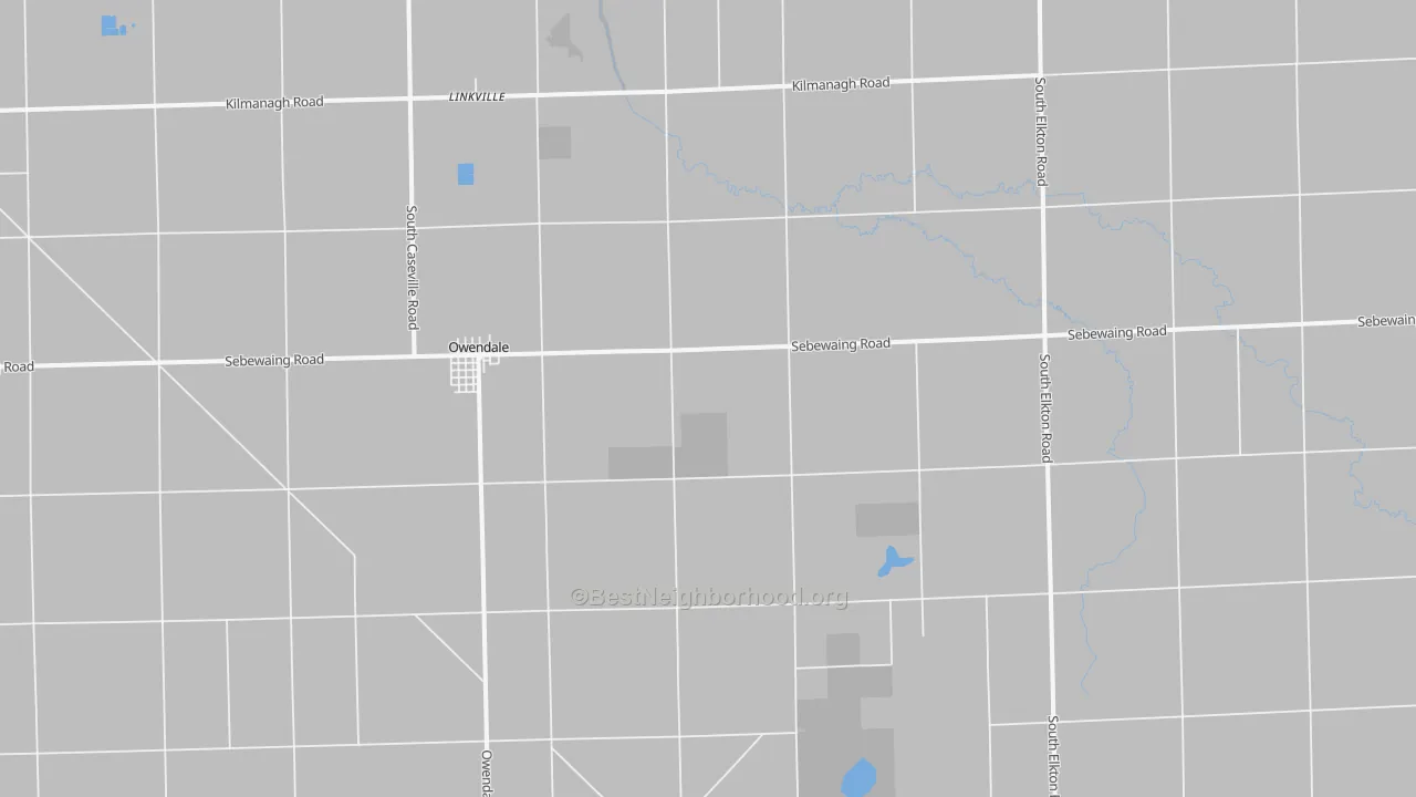 Transit Grade map of Owendale, MI