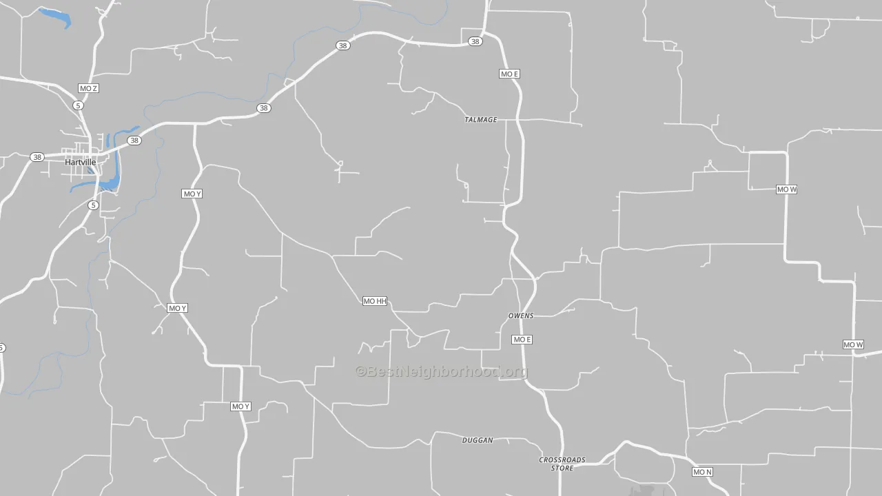 Transit Grade map of Owens, MO