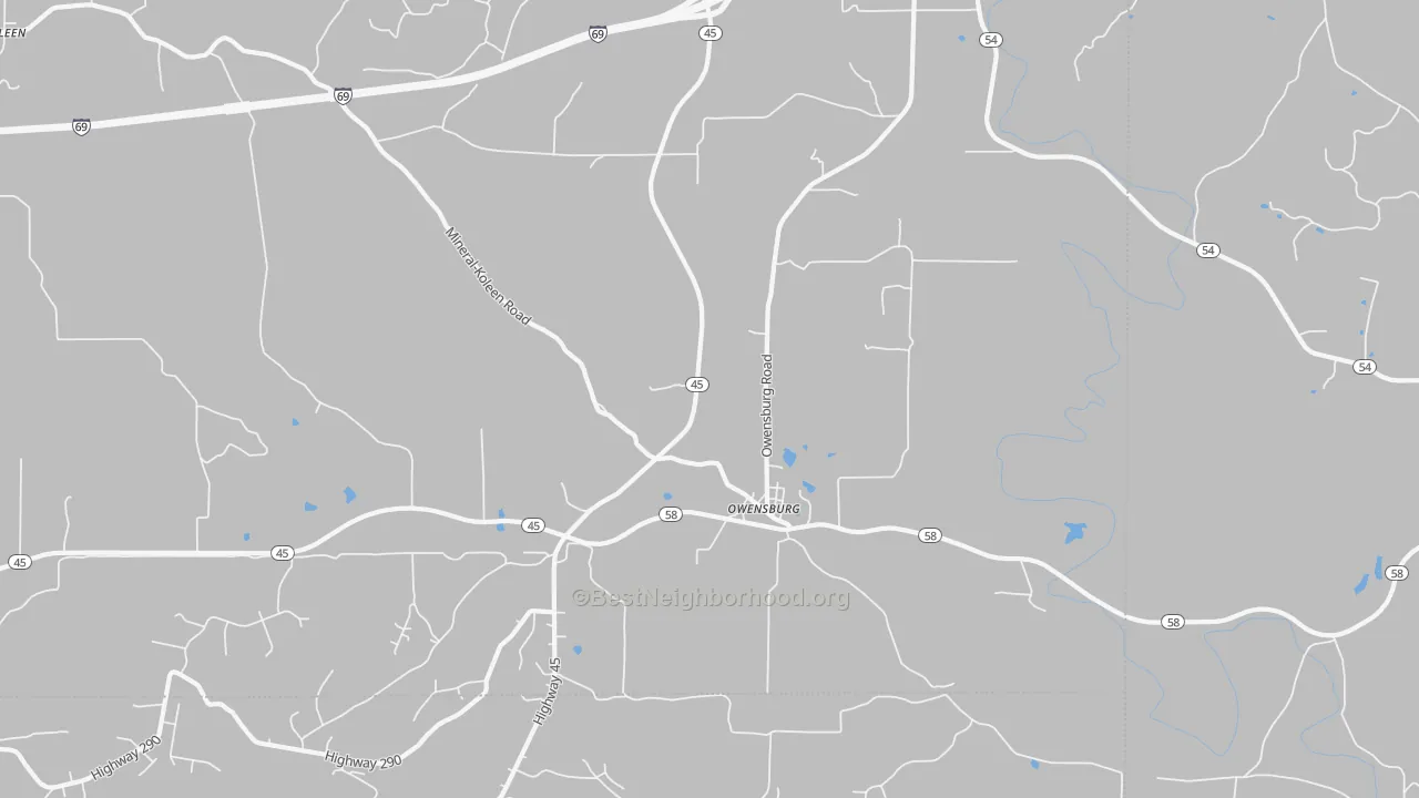 Transit Grade map of Owensburg, IN