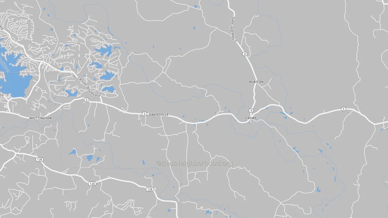 Transit Grade map of Owensville, AR