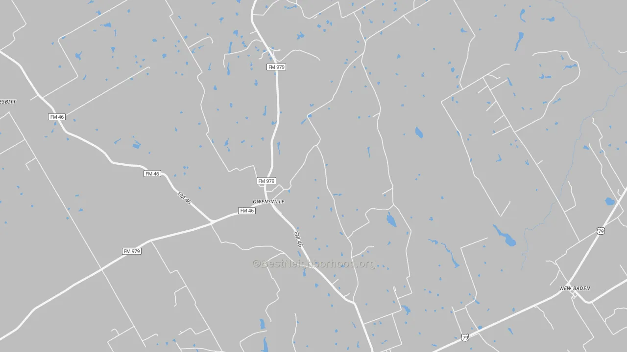 Transit Grade map of Owensville, TX