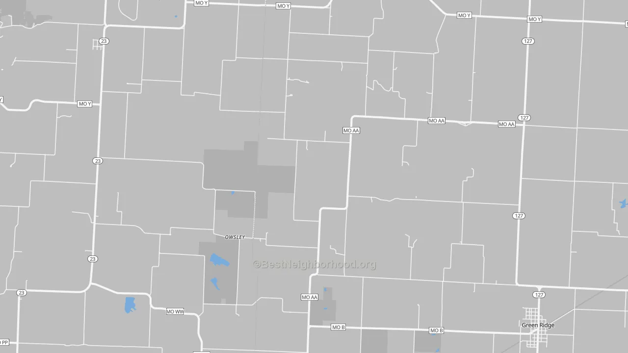 Transit Grade map of Owsley, MO