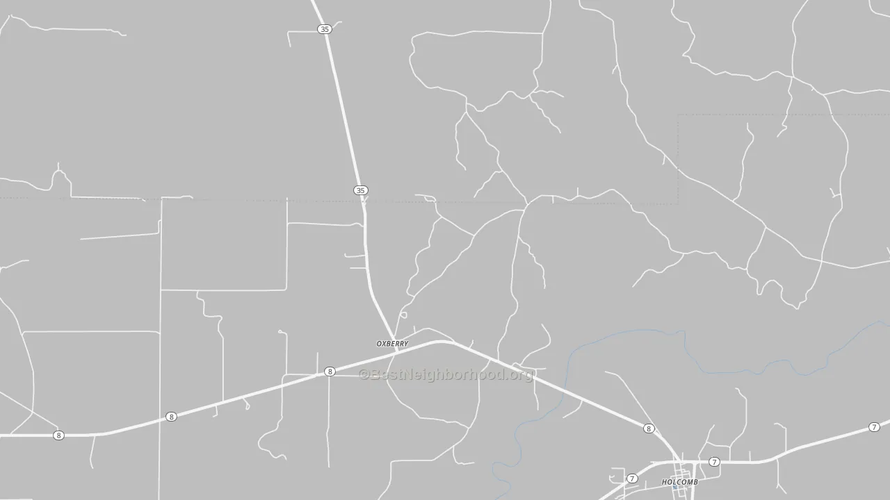 Transit Grade map of Oxberry, MS