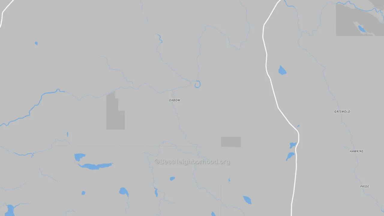 Transit Grade map of Oxbow, ME