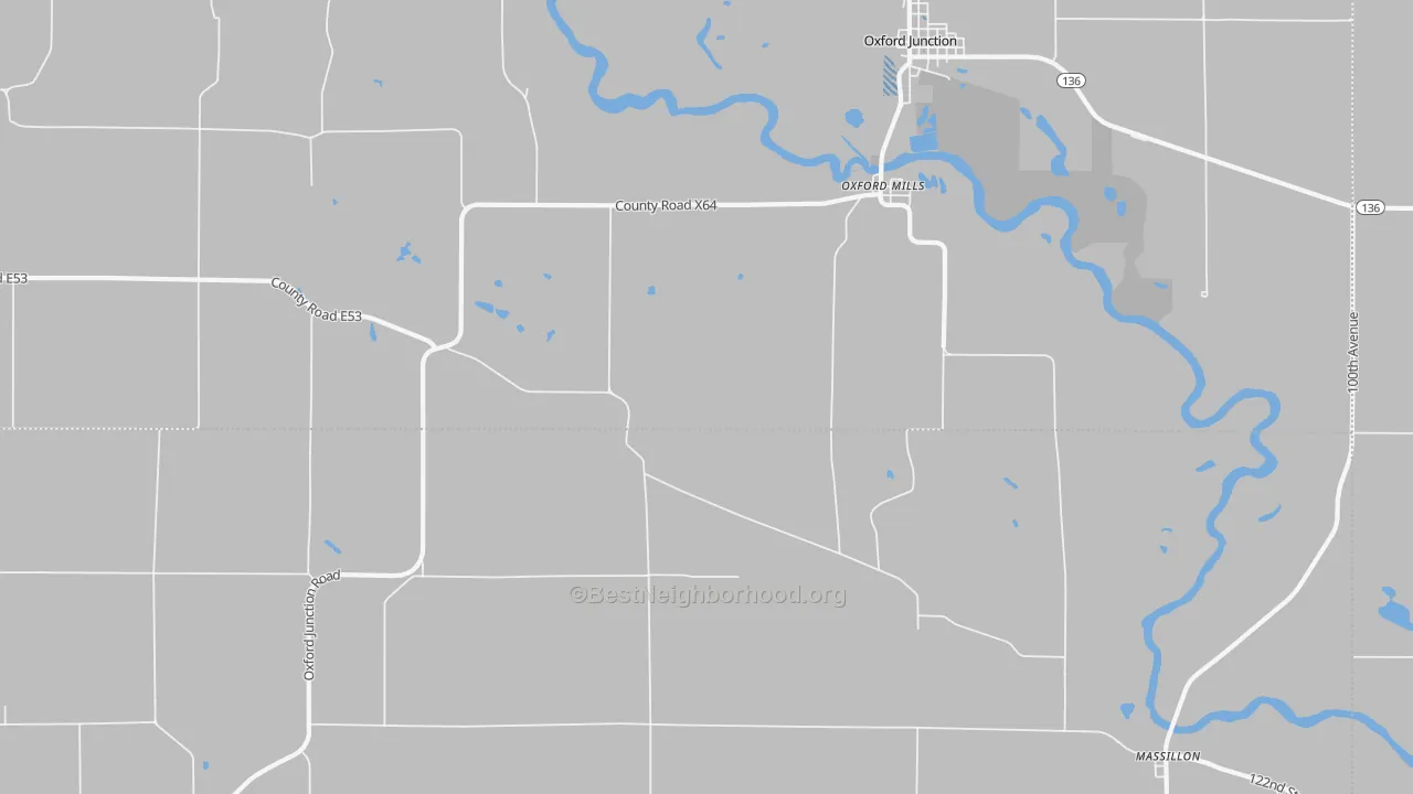 Transit Grade map of Oxford Mills, IA