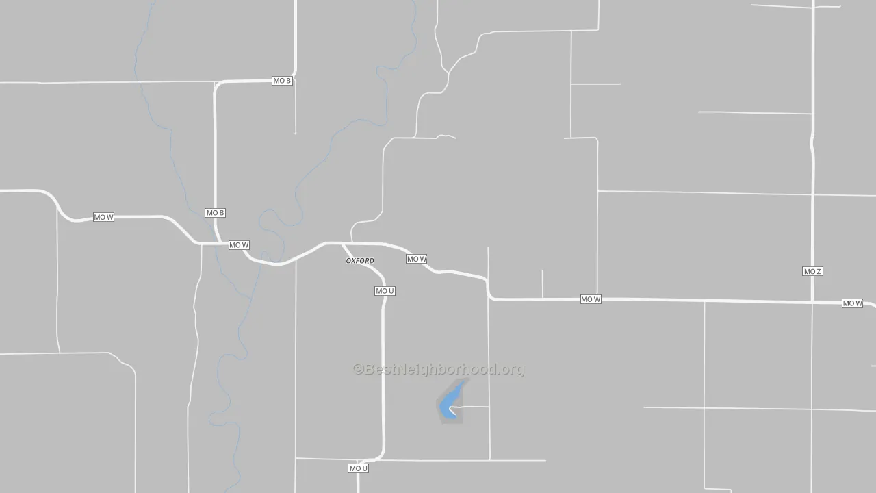 Transit Grade map of Oxford, MO