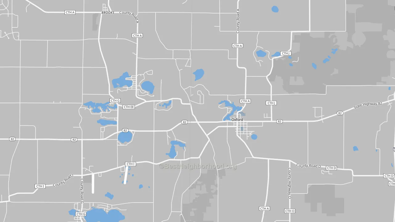 Transit Grade map of Oxford, WI