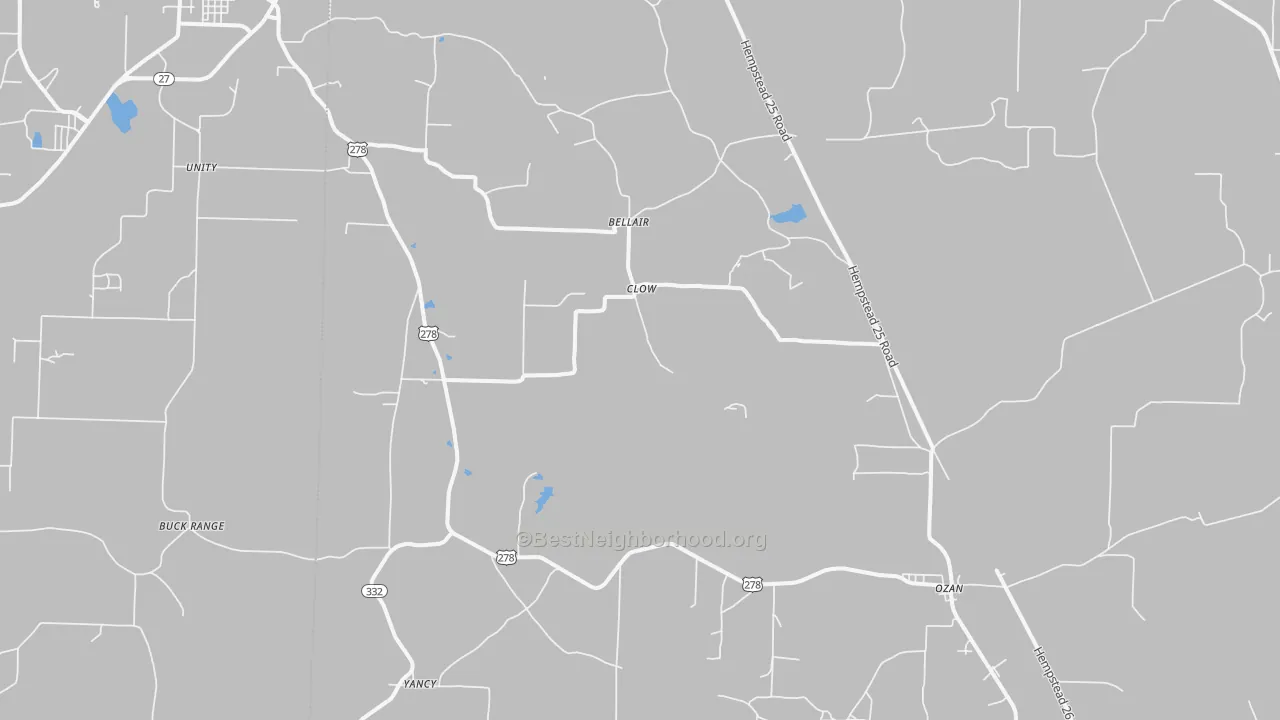 Transit Grade map of Ozan, AR