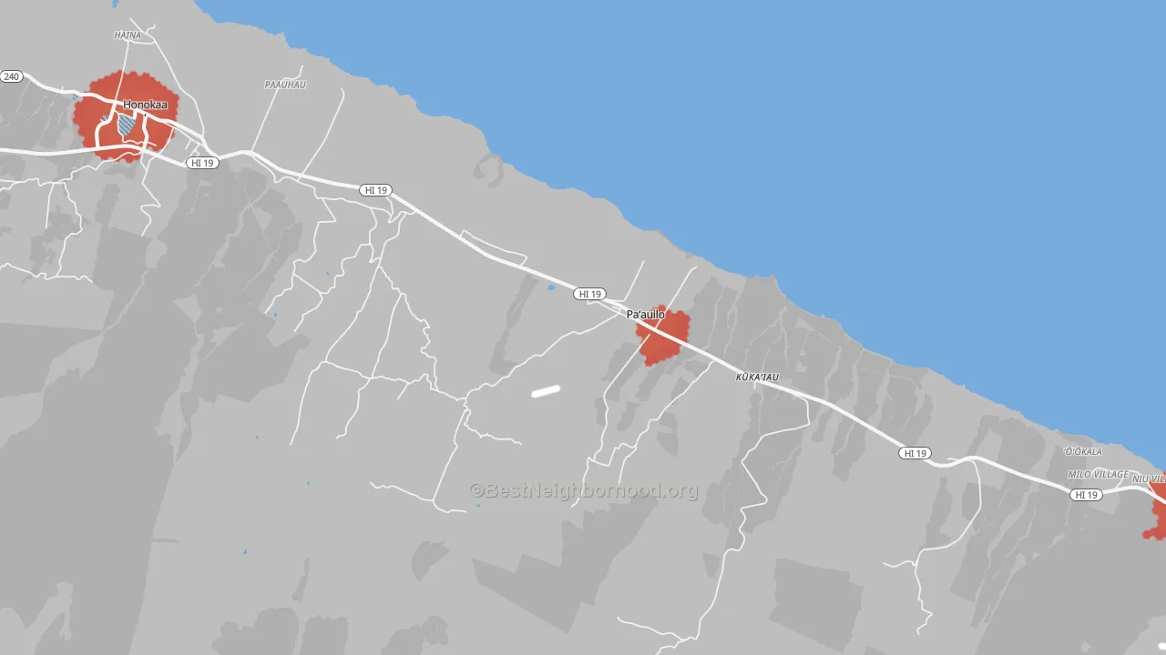 Transit Grade map of Paauilo, HI