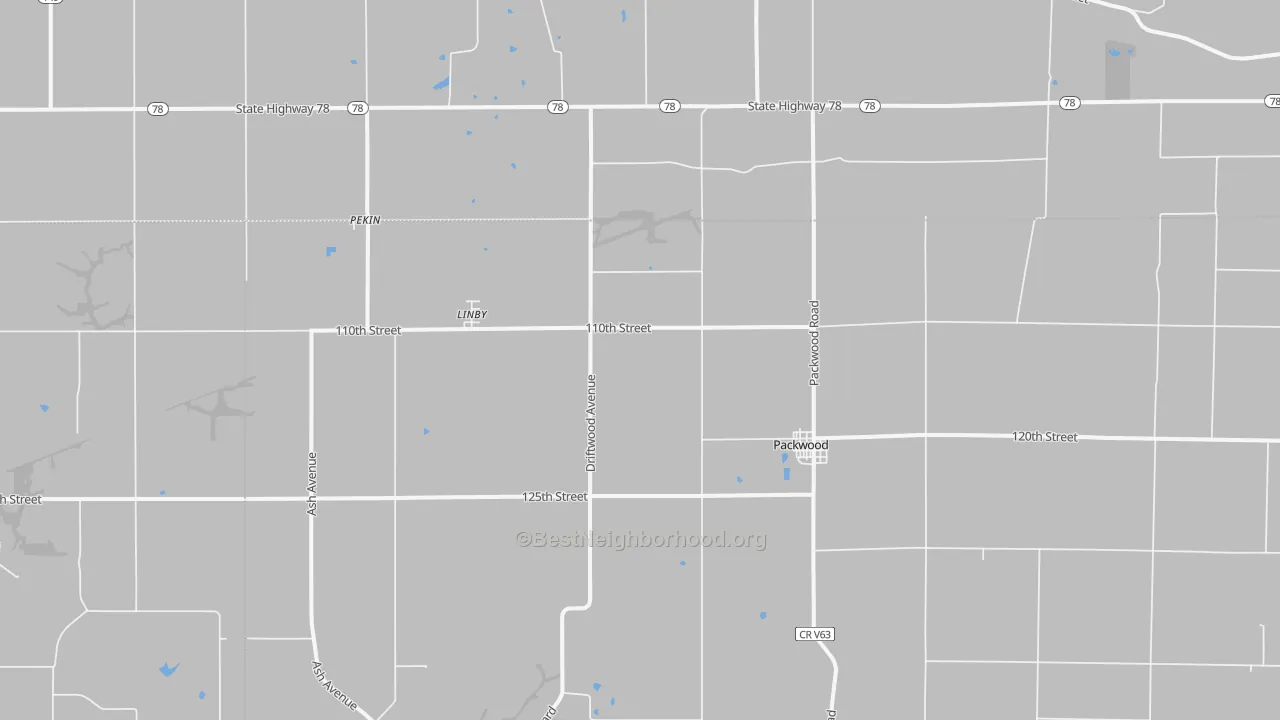 Transit Grade map of Packwood, IA