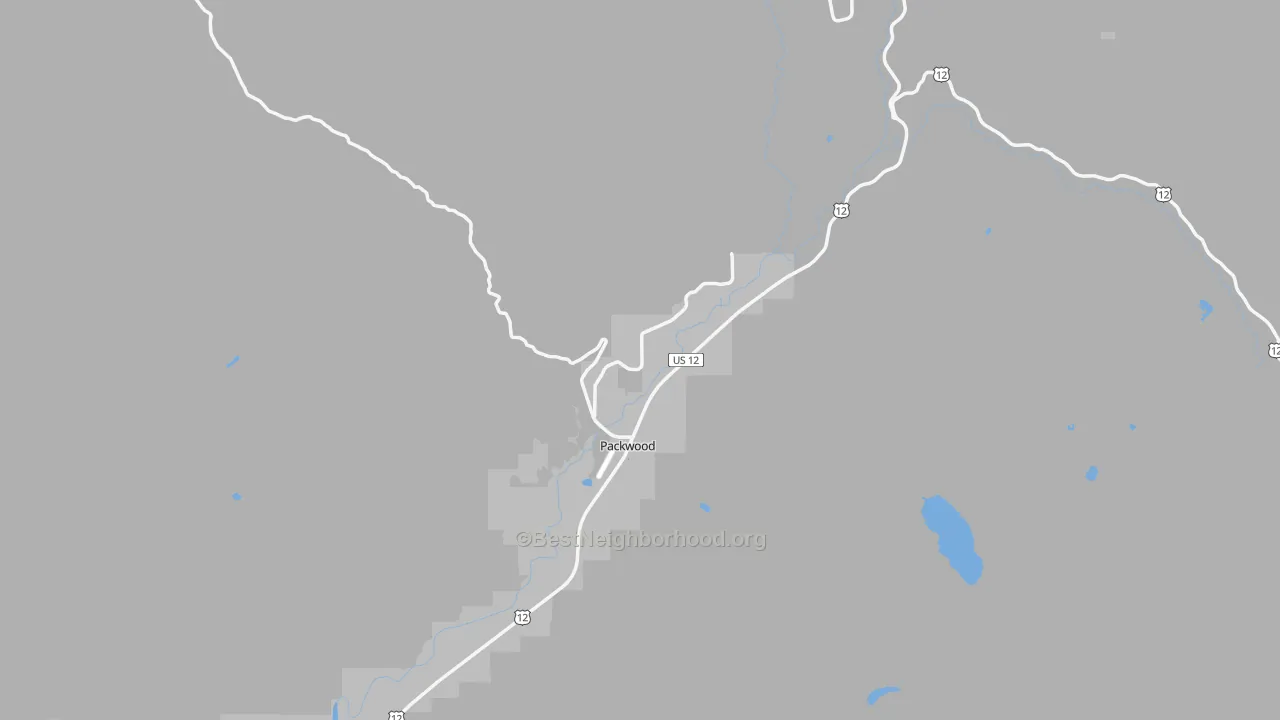 Transit Grade map of Packwood, WA
