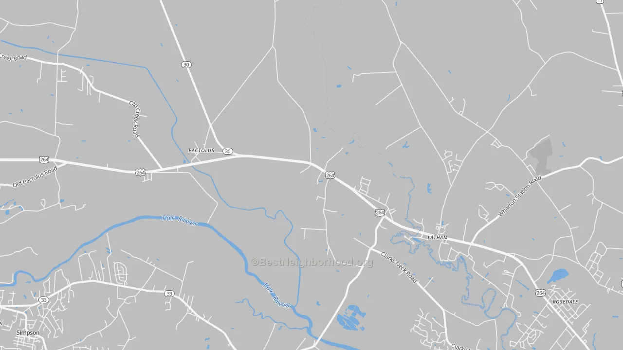 Transit Grade map of Pactolus, NC