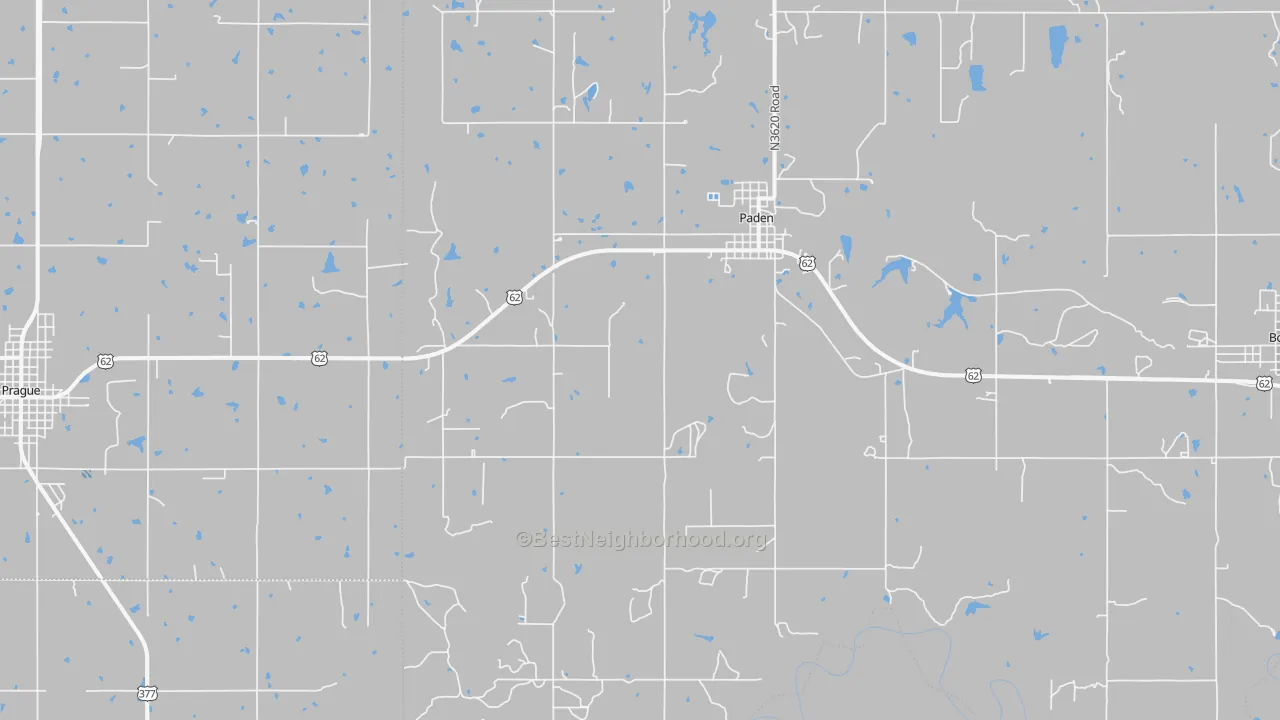 Transit Grade map of Paden, OK
