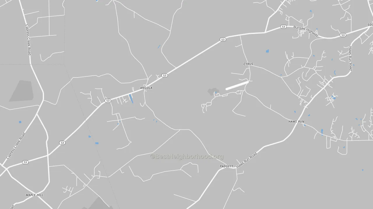 Transit Grade map of Padgett, NC