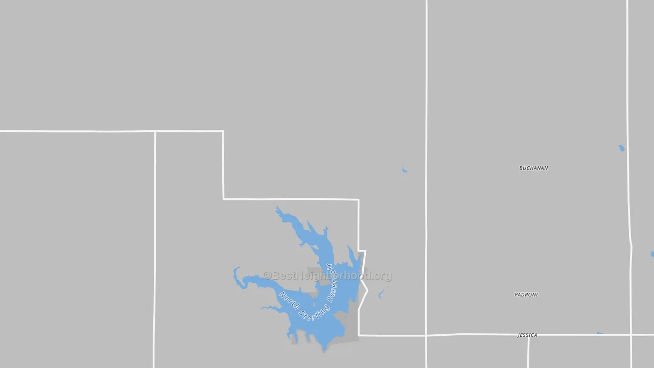 Transit Grade map of Padroni, CO